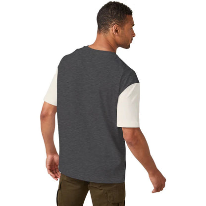 OVERSIZE DOWN SHOULDER TEE SHIRT - CHARCOAL