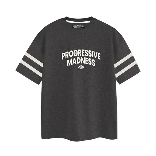 OVERSIZE DOWN SHOULDER TEE SHIRT - CHARCOAL